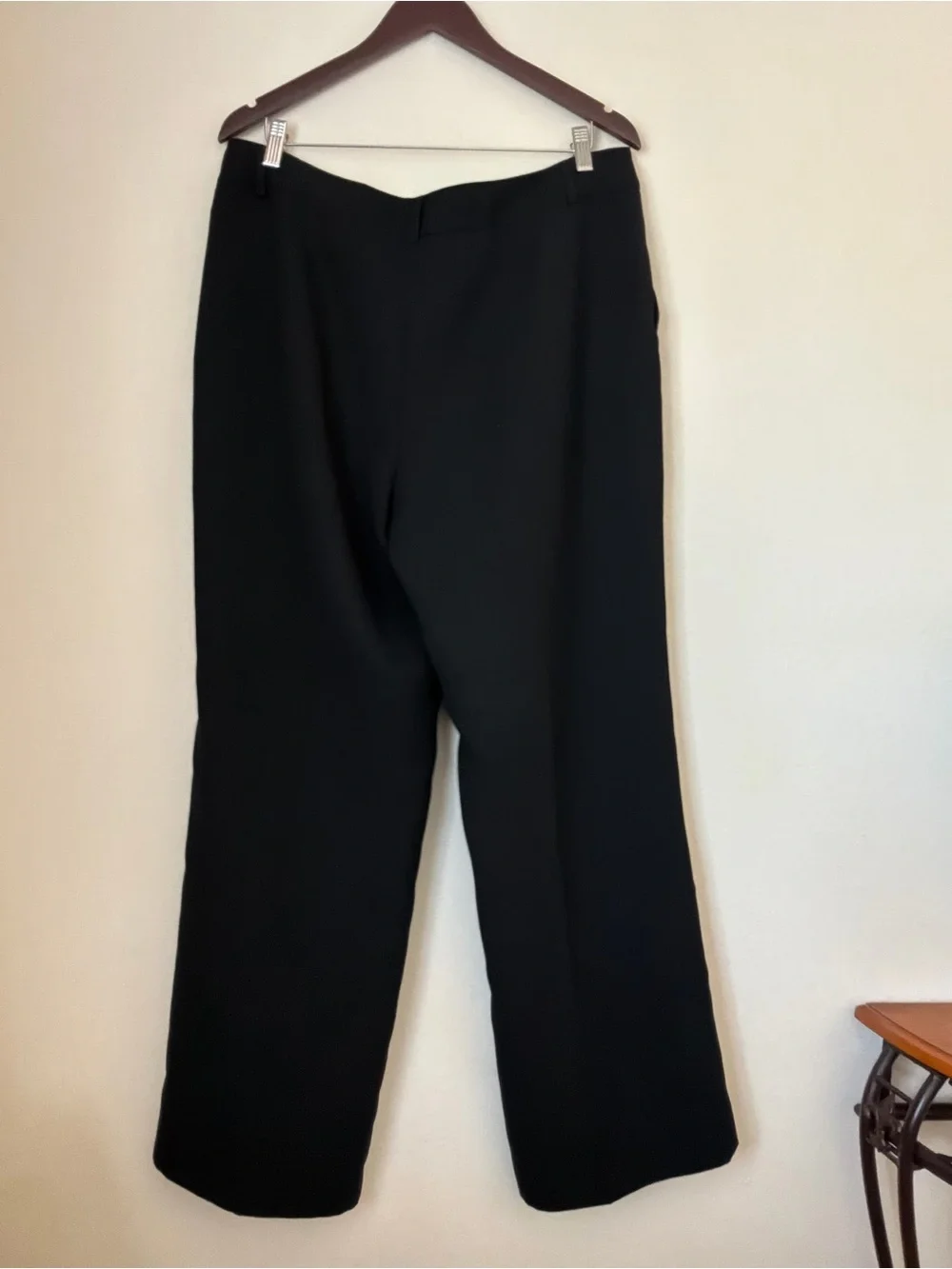 Black Women's Wide-Leg High Waist Dress Pants